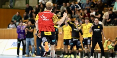 Marcus Stroustrup bejubelt einen Treffer