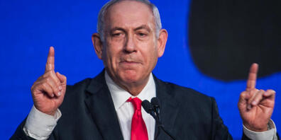 Benjamin Netanjahu, Ministerpräsident von Israel und Vorsitzender der rechtskonservativen Likud-Partei, spricht nach den Parlamentswahlen in Israel zu seinen Anhängern. Foto: Noam Moskowitz/dpa