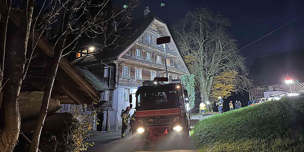 Feuerwehreinsatz in Küssnacht.