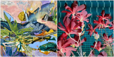 Chantal Hediger – A Hint of Lavender (links), Andy Nanz – Emerging Blooms (rechts)