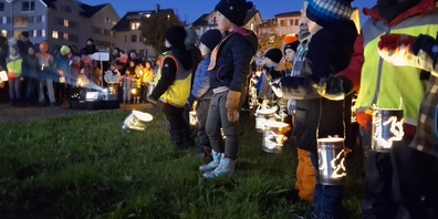 Am Laternliumzug waren viele Kinder anwesend.