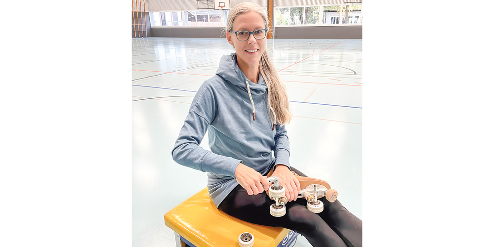 Heute trainiert Swantje Gebauer junge Talente in der Rhyfallhalle.