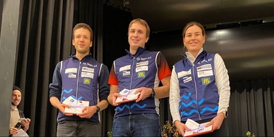 Gill Meyer, Jerôme Käser und Anina Zingg-Brunner