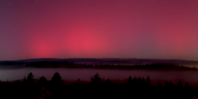In entlegenen Gegenden war das Spektakel besonders gut sichtbar.