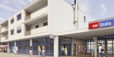 Erhält ein neues Gesicht: der Bahnhof Stäfa.