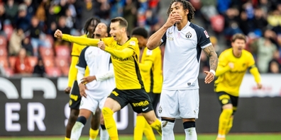 Ein Bild, das mehr sagt als tausend Worte: Juan Jose Perea völlig konsterniert nach dem verschossenen Penalty in letzter Sekunde.