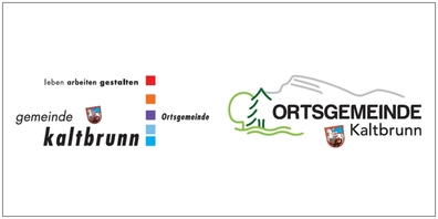 Das alte (l.) und das neue Logo (r.) der Ortsgemeinde Kaltbrunn.