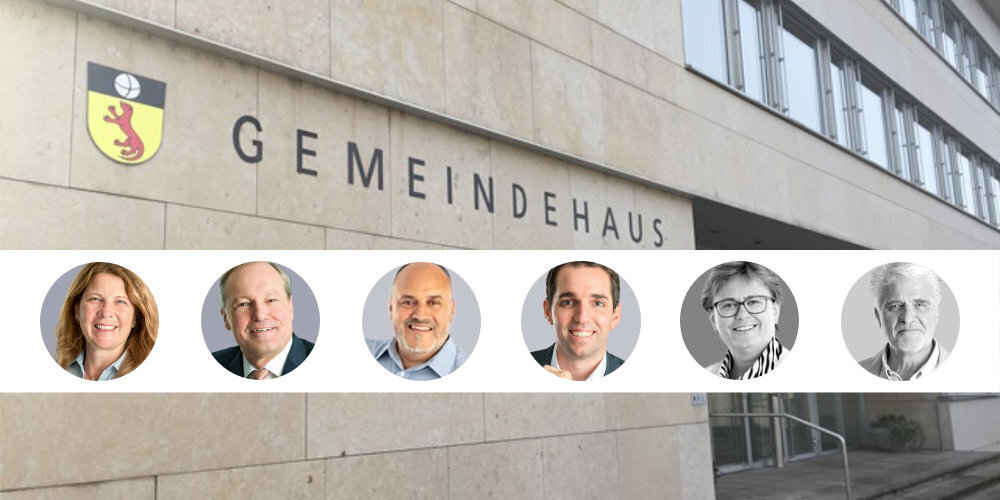 Veraguth, Kündig, Giorgiano und Wild treten wieder an, Pflugshaupt und Baldenweg nicht mehr (v.l.).