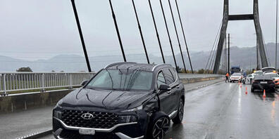 Während der Unfallaufnahme verlief der Verkehr über die Rheinbrücke für rund drei Stunden einspurig.