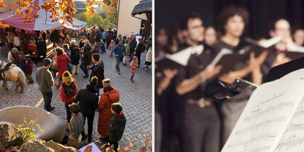 50 Jahre Herbstbazar mit Chorkonzert der Schülerinnen und Schüler der 9. bis 12. Klasse. (Archivbild)