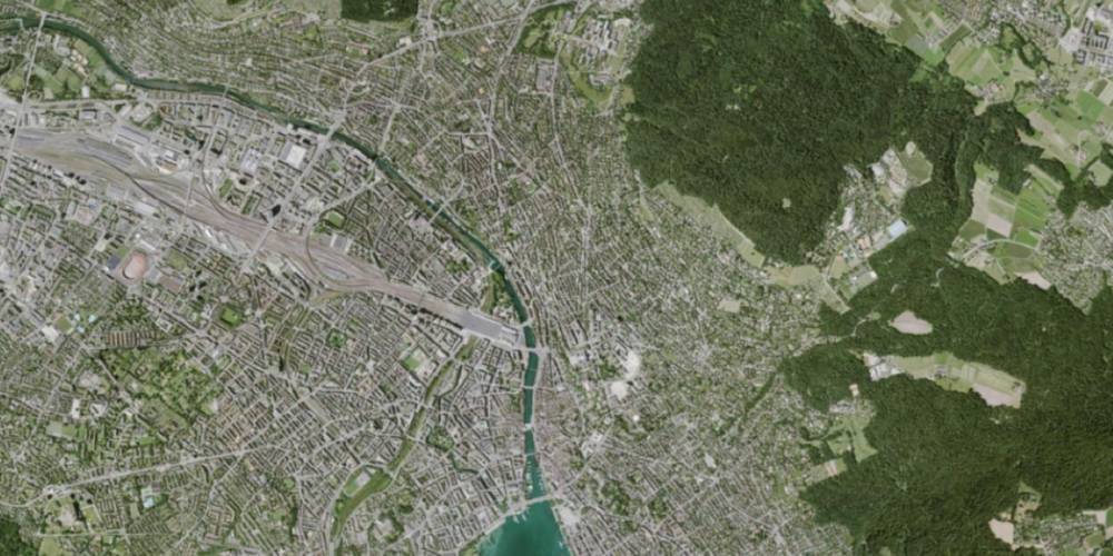 Ausschnitt aus dem aktuellen Orthofoto im GIS-Browser.