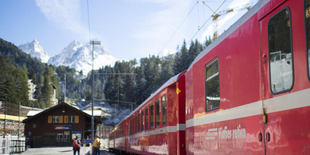 Auf der Albulalinie ist der Bahnverkehr zwischen Thusis und Preda ab kommenden Montag wegen Bauarbeiten vorübergehend nicht möglich. (Archivbild)