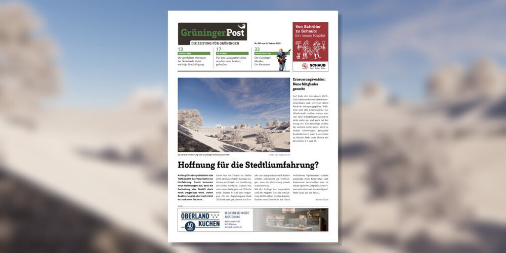 Die Grüninger Post Nr. 267 vom 31. Oktober 2025.