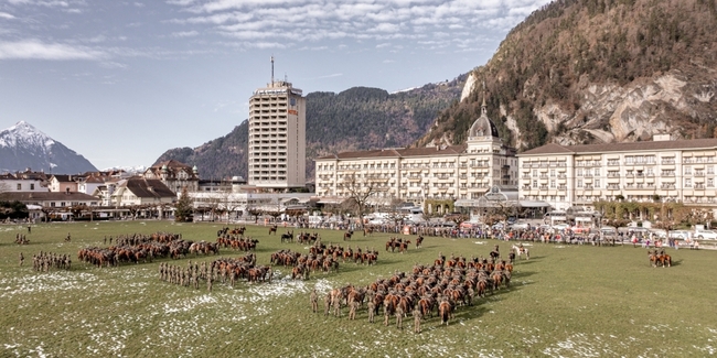 Fahnenabgabe 2024 in Interlaken.