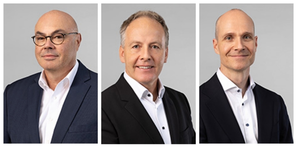 Daniel Stucker, Daniel Hintermann, Philipp Wegmüller. (v.l.n.r.)