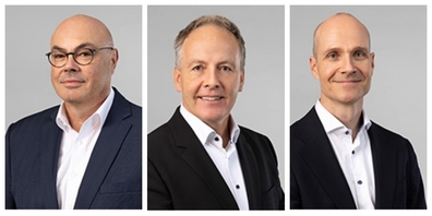 Daniel Stucker, Daniel Hintermann, Philipp Wegmüller. (v.l.n.r.)