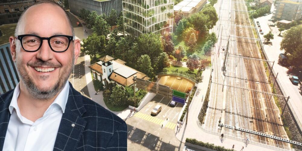 Thomas Pfister macht sich für den Anschluss Güterbahnhof stark