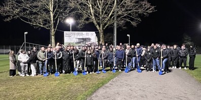Der symbolische Spatenstich für das neue Vereinslokal des FC Wil 1900 Breitensport markiert den Beginn eines neuen Kapitels in der Vereinsgeschichte und gleichzeitig den Schlusspunkt des 125-Jahr-Jubiläums.