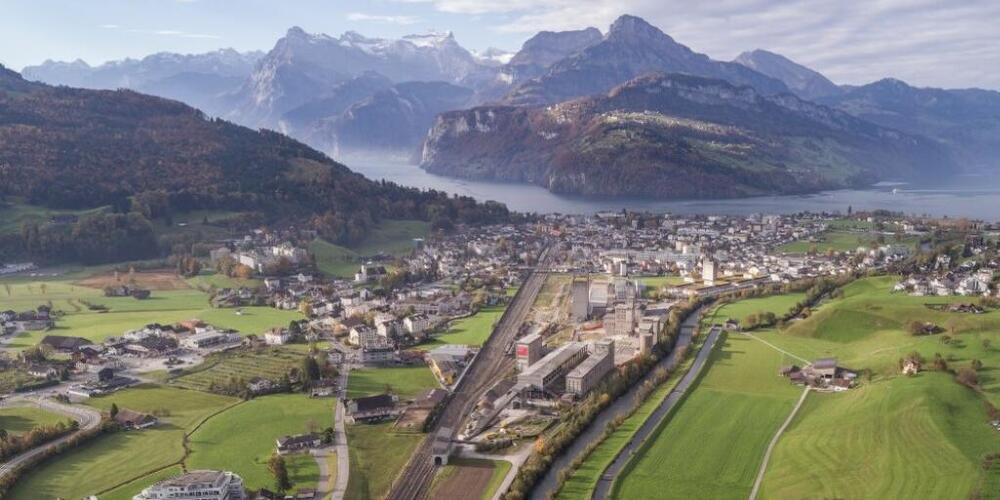 Das Gebiet im Norden von Brunnen soll neu erschlossen werden.