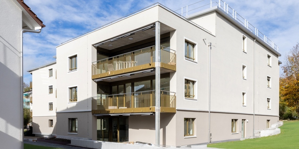 Frisch und modern: die neue Pflegewohngruppe Grüneck im Herzen von Gossau.