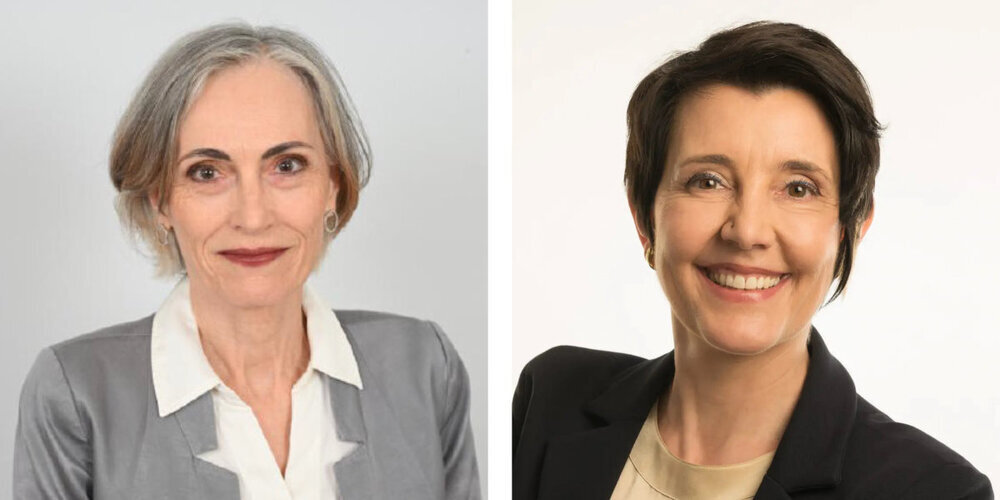 Die Brücke-Fraktion schickt Marie-Therese Büsser (l.) und Andrea Grossen-Aerni ins Rennen für den Stadtrat.