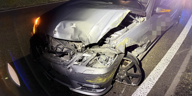 Mit diesem Fahrzeug fuhr der Lenker noch weiter. 