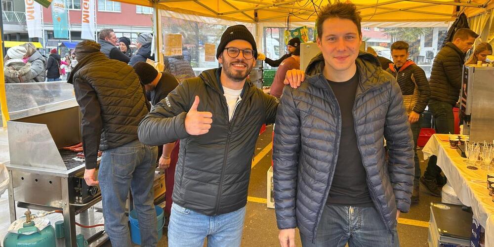 Die kalten Temperaturen konnten der guten Stimmung nichts anhaben. 