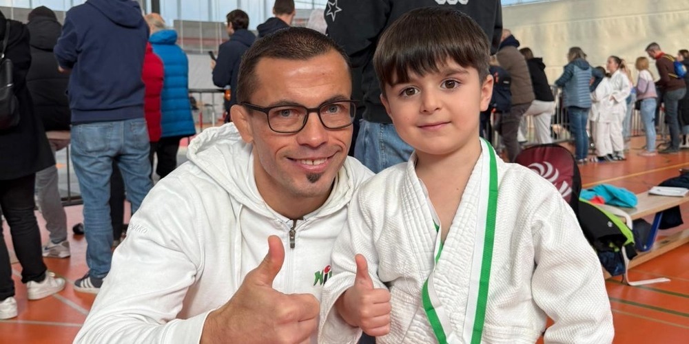 Der jüngste Judoka Yasin Teifurov. 