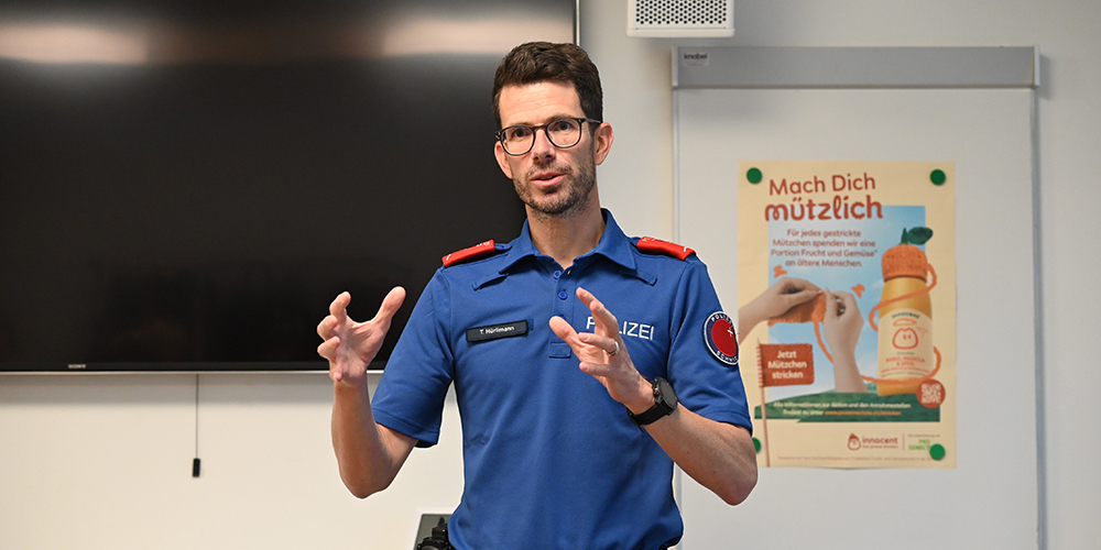 Thomas Hürlimann von der Kantonspolizei stand für Fragen zur Verfügung.