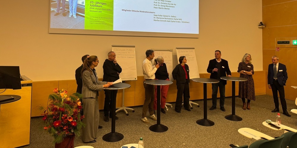 Jubiläumsfeier am Kantonsspital St.Gallen: Das Ethik-Forum blickt auf 20 Jahre klinische Ethikarbeit zurück.
