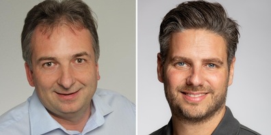 Präsident Stefan Frick und Kantonsrat Marc Flückiger nehmen Stellung namens des Gewerbevereins Wil und Umgebung.