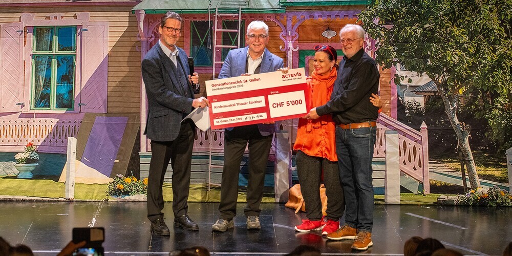 Willi Kleeli, Albert Länzlinger. Bettina Kaegi und Kurt Wettstein