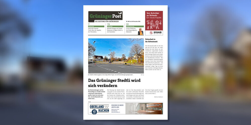 Die Grüninger Post Nr. 268 vom 28. November 2025