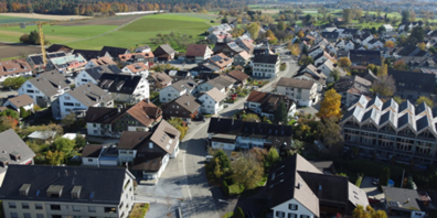 Die Stationsstrasse in Nänikon.