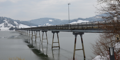 Diese Brücke bleibt voraussichtlich ab nächstem April für längere Zeit gesperrt.