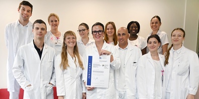 Das verantwortliche Team ist stolz auf die Zertifizierung des Kontinenz- und Beckenbodenzentrums.