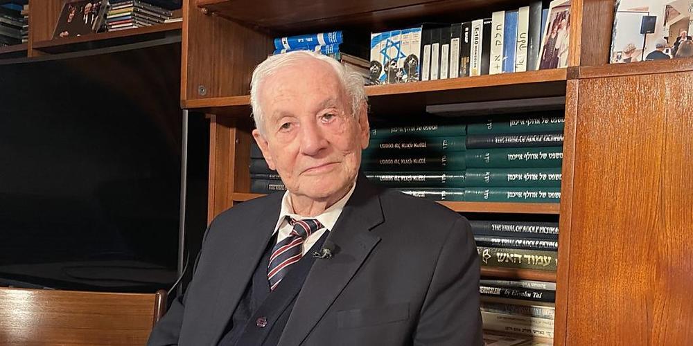 Gabriel Bach, damaliger Chefankläger der Eichmann-Prozesse, in Jerusalem. Foto: Sara Lemel/dpa