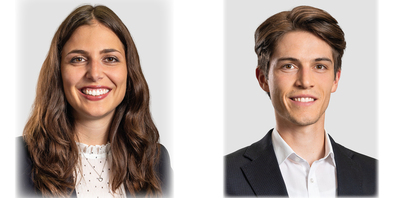 Laila Hungerbühler Stv. Leiterin Firmenkundenberatung und Raffael Widmer, Firmenkundenberater bei der Raiffeisenbank Wil und Umgebung