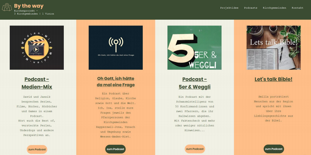 Drei evang.-ref. Kirchgemeinden im Linthgebiet produzieren Podcasts für junge Erwachsene.