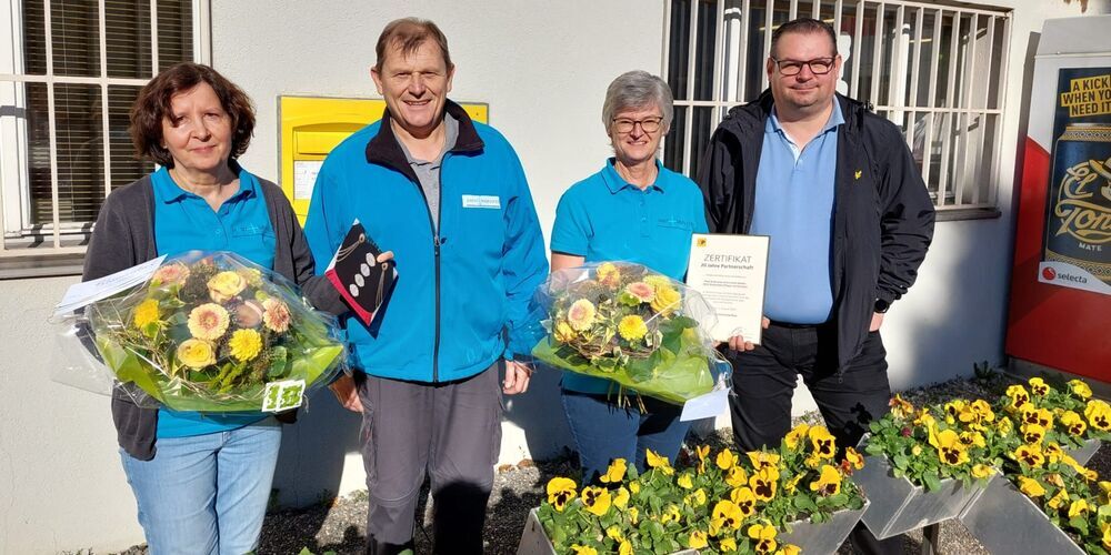 Karin Kriech, Frontoffice, Felix Bischofberger, Geschäftsführer, Vreni Bischofberger, stv. Geschäftsführerin, und Mathias Drdla. Es fehlen Ronja Bommer und Jeannette Fischer