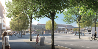 Wil entwickelt sich. Am Bahnhof ist das besonders spürbar.  Der Bahnhofplatz und die Allee sollen neu gestaltet werden. 