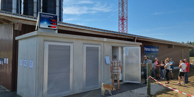 Der Batteriespeicher auf dem Holsteinerhof in Fislisbach.