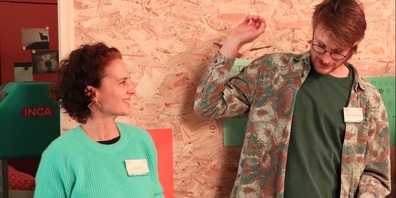 Lenka Roth und Bennet Hutzelmeier.