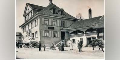Restaurant Hirschen ca. 1911. (Archivbild)