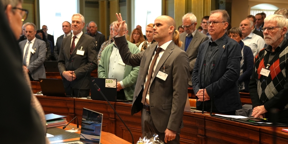 Nach seiner Wahl wurde der 45-jährige David Hutter aus Balgach als neuer Administrationsrat vereidigt und ist nun in der Exekutive der St.Galler Katholiken.