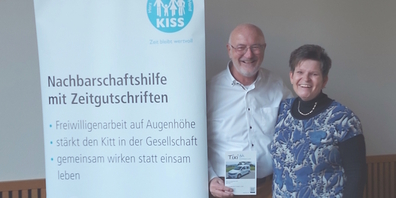 (v.l.) Peter Beutler von Tixi Zürichsee-Linth und Ursula Wüst-Lückl von der KISS Koordinationsstelle.