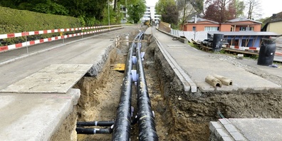 Der Bau der Fernwärmeleitungen ist gemäss Fernwärme Wetzikon AG auf Kurs. (Archivbild)