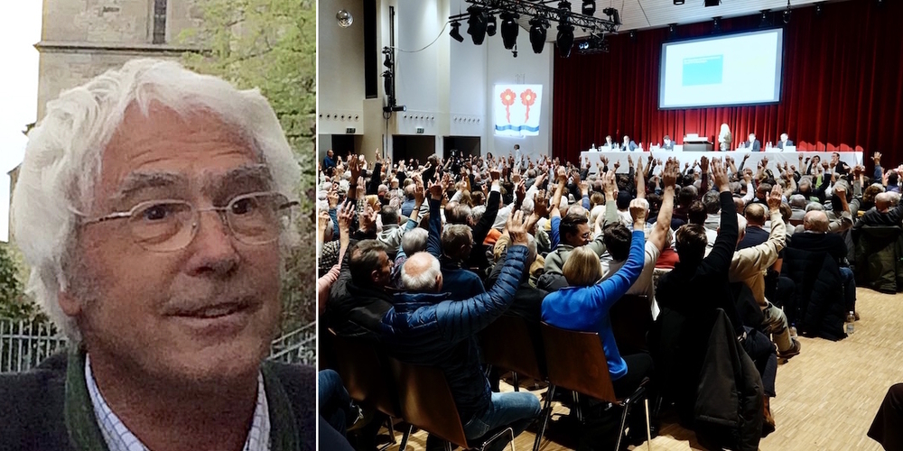Hanspeter Adank, Bürgerversammlung: «Linth24 lesen».
