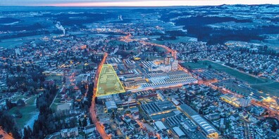 Situationsplan des Areals «Mahlwerk Uzwil».