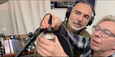 Renato Cedrola und Tibor Lörincz bei den Aufnahmen zu «The Return Of The Buffalo»